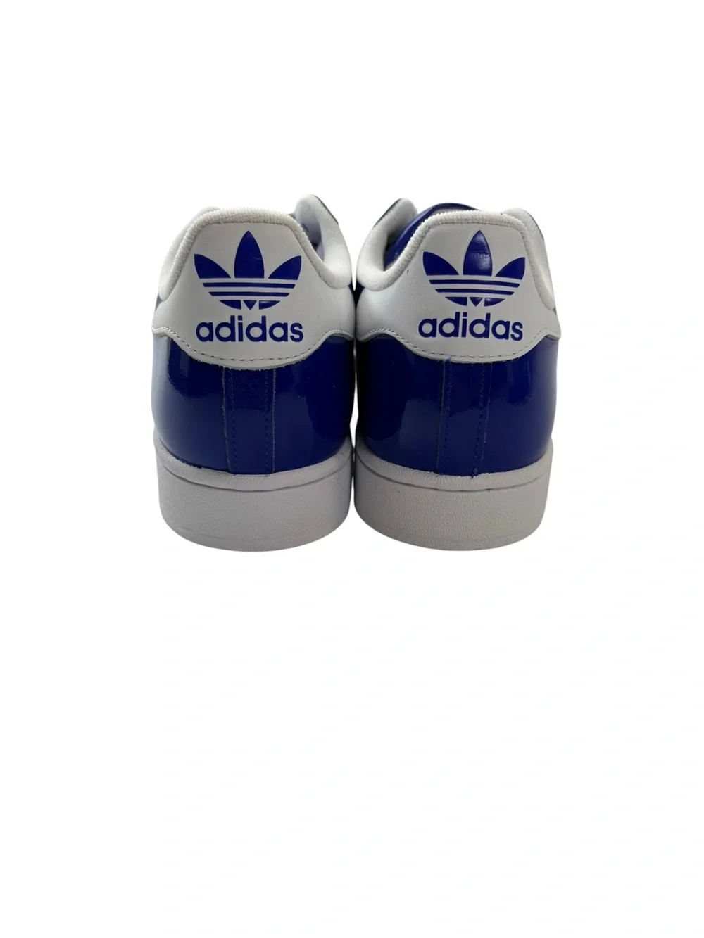 NIB Adidas Original Superstars II Royal Blue Patent Leather Mens Sz11 Womens 12